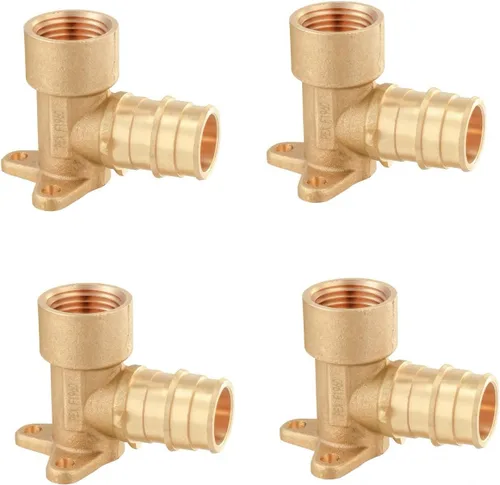 Miniatura 12 de EFIELD Pex A Expansion - Codo de latón de flujo completo de 1/2 "x 1/2" hembra NPT Drop-ear, ASTM F1960 (PEX1960116)