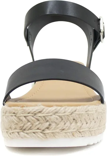 Miniatura 3 de Soda Clip Topshoe Avenue - Sandalias de alpargata con correa de tobillo y punta abierta para mujer