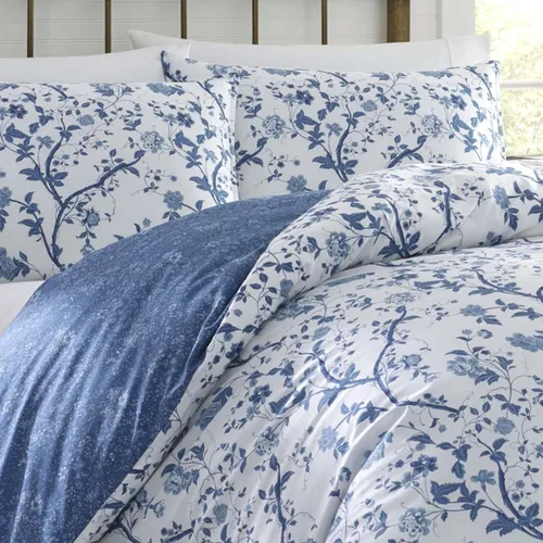 Miniatura 2 de Laura Ashley Home - Juego de funda de edredón Twin, ropa de cama de algodón reversible con fundas de almohada a juego, elegante decoración del hogar