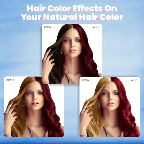 Miniatura 4 de IIIMEIDU Champú para teñir el cabello 3 en 1 para cabello gris, champú con ingredientes herbales tinte burdeos para mujeres y hombres, cobertura