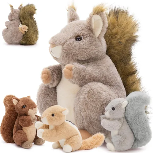 Miniatura 28 de MaoGoLan 5 piezas de peluche de foca gorda con 4 bebés en el interior - Almohada gigante de animal de peluche de foca ultrasuave de 20 pulgadas