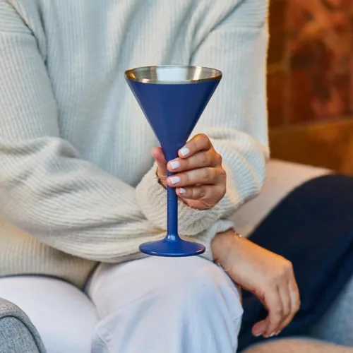 Miniatura 7 de NEWPORT Stemware Collection Premium Vacuum Insulated Stainless Steel Martini Glasses, Lightweight Margarita Glasses, Unbreakable & Stay Cold