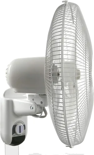 Miniatura 6 de Hurricane Ventilador de pared oscilante clásico de 16 pulgadas con 3 ajustes de velocidad, color blanco