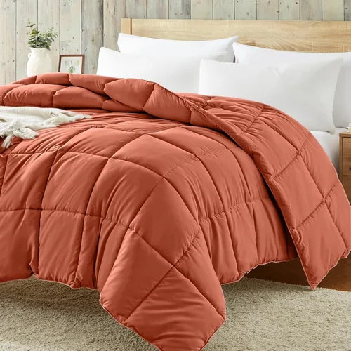 Miniatura 22 de Homelike Moment Edredón tamaño King – Inserto de edredón púrpura, relleno alternativo de plumón, cama tamaño King, ropa de cama ligera, acolchada