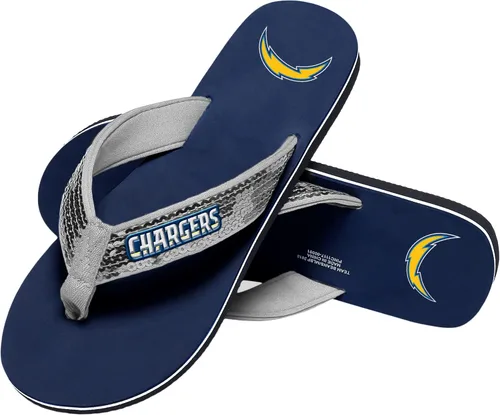 Miniatura 42 de FOCO Womens NFL Team Logo Sequin Strap Sandals Flip Flops