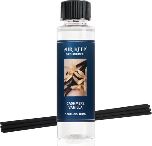 Miniatura 26 de Airkeep Juego de difusor de junco, 3.38 onzas líquidas (3.4 fl oz), difusor de aceite de niebla marina y sal marina con 8 varillas de caña, difusor