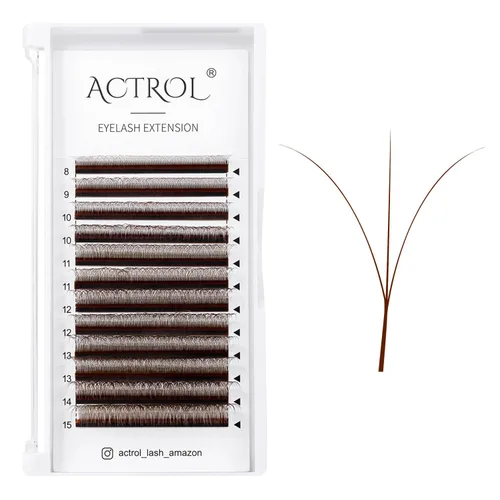 Miniatura 30 de Extensiones de pestañas 4D W, color negro, 0.003 in, rizo D, 0.315 in, volumen individual, YY, extensiones de pestañas en forma de W, fáciles