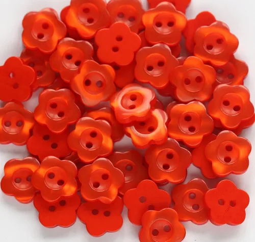 Miniatura 6 de 150 botones en forma de flor de 1/2 pulgada (0.492 in) para coser camisas, botones de resina negra para proyectos de manualidades, álbumes de Negro