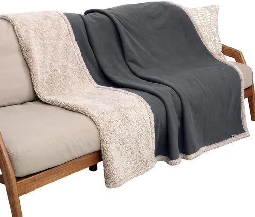 Miniatura 20 de Kritter Planet - Manta impermeable y a prueba de orina para perros grandes; manta suave, reversible y a prueba de líquidos para proteger el sofá