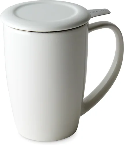Miniatura 9 de Forlife. Taza de 15 onzas, alta, curvada, con infusor de té y tapa., Carrot