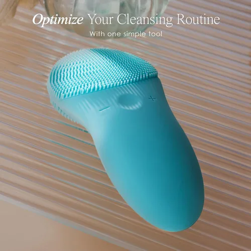 Miniatura 7 de Cleo+ Cepillo de limpieza facial sónico de Project E Beauty Limpieza diaria Exfoliante suave Limpiador facial portátil inalámbrico Cepillo