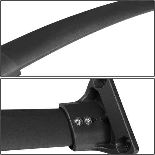 Miniatura 4 de DNA MOTORING PT-ZTL-8030 - Par de barras transversales de aluminio para techo de automóvil, compatibles con Acura MDX 14-18, color negro