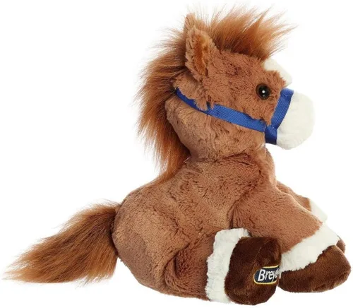 Miniatura 2 de Aurora® Exquisito Breyer® Bridle Buddies - Peluche de caballo castaño, detalles realistas, juego imaginativo, marrón, 11 pulgadas