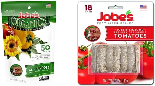 Miniatura 8 de Jobe's Organics - Palitos fertilizantes de harina de hueso, desarrollo de raíces fuertes para bulbos, tomates, rosas y otras plantas con flores, 50