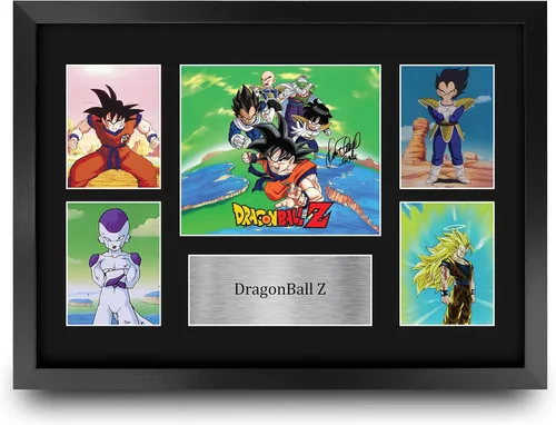 Miniatura 11 de HWC Trading Dragonball Z Sean Schemmel 16 x 12 pulgadas, regalos enmarcados impresos con autógrafo firmado para fanáticos de la televisión, 16 x 12