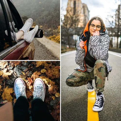Miniatura 3 de yageyan Tenis de lona para mujer, con cordones, estilo casual, clásicos