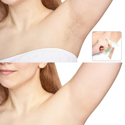 Miniatura 4 de Maitys 400 tiras de cera no tejidas de 2.8 x 7.9 pulgadas para depilación facial, corporal, pierna, cara y bikini Blanco
