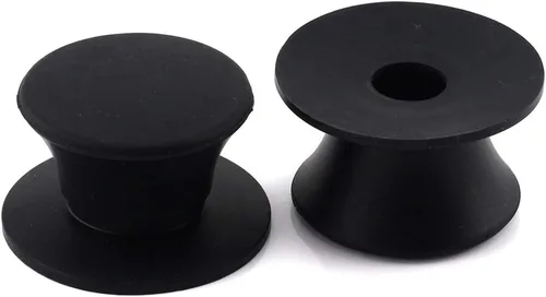 Miniatura 2 de Paquete de 2 pomos universales para tapa de olla, silicona anticalor de 2.2 pulgadas, repuesto de base de utensilios de cocina, mango circular