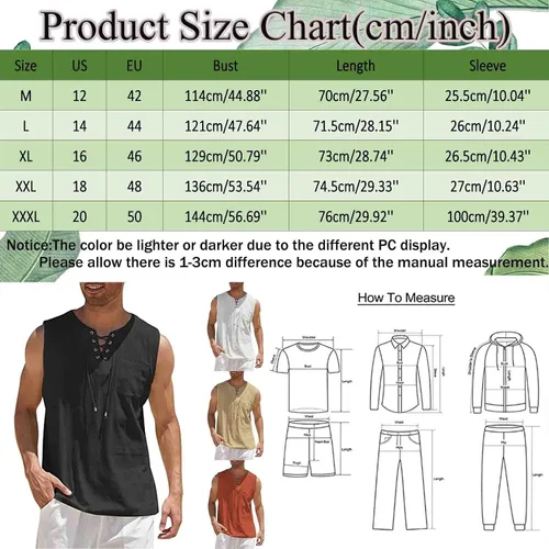 Miniatura 4 de Camisetas sin mangas de verano para hombre camisetas casuales de verano playa hippie camisetas de entrenamiento con bolsillo en el pecho