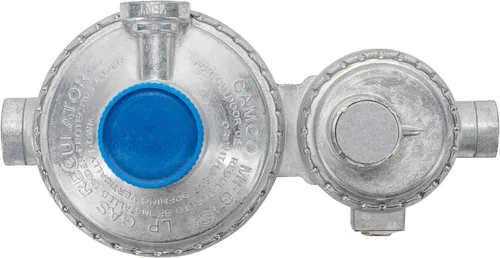 Miniatura 5 de Camco Regulador de Propano Horizontal de Dos Etapas - Compatible con Tanques de Propano de 20 lb o 30 lb con Roscas ACME - Entrada NPT Hembra de 1/4