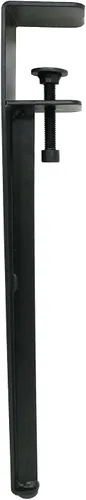 Miniatura 2 de Shepherd Hardware 8130E - Patas de abrazadera de mesa ajustables de 16 pulgadas, color negro