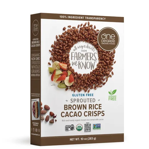Miniatura 8 de One Degree Organics - Cereal de arroz integral germinado, sin glifosato, sin gluten, USDA orgánico, sin OMG, grano entero, cobertura de yogur