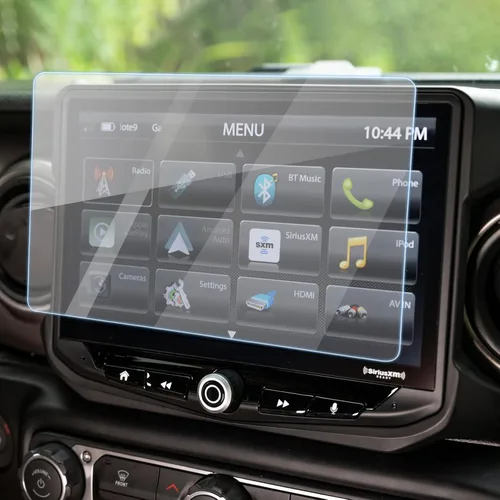 BJSIA Protector de pantalla de vidrio templado HD para 18-22 Jeep Wrangler JL Uconnect 8.4" pantalla táctil
