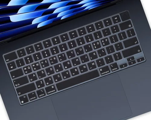Funda de teclado coreano para Apple MacBook Air 2025 2024 2023 con chip M4 M3 M2 de 15.3 pulgadas A3241 A3114 A2941, MacBook Air de 13.6 pulgadas