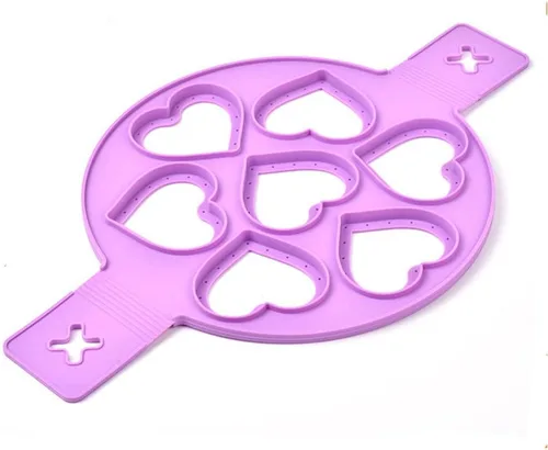 Miniatura 6 de Moldes antiadherentes para panqueques, molde de silicona para huevos fritos, reutilizable, para hacer panqueques, anillo de huevo, herramientas