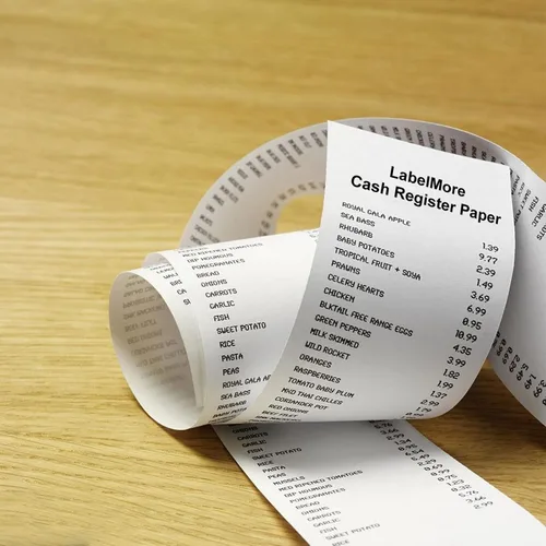 Miniatura 7 de LabelMore - Rollos de papel térmico de 2 1/4 pulgadas x 50 pies, rollos de papel térmico para tarjetas de crédito, rollo de caja registradora, papel