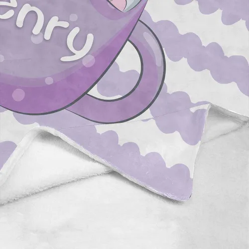 Miniatura 163 de Artsadd Manta de bebé personalizada para niños y niñas con nombre, manta personalizada con nombre de bebé con patrón de unicornio, manta