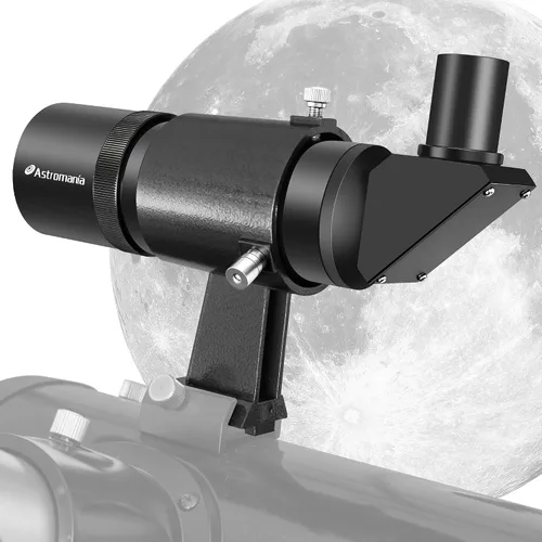Miniatura 9 de Astromania Alcance iluminado para telescopio, Alcance de 9x50 directo sin corrección de imagen, lente FMC para telescopio con retícula de doble