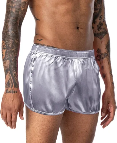Miniatura 2 de Pantalones cortos de satén de seda satinados de 3 pulgadas para hombre