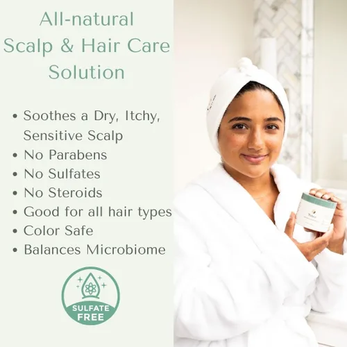 Miniatura 5 de Yobee Mascarilla restauradora para el cuero cabelludo – Tratamiento del cuero cabelludo seco – Extractos probióticos, miel orgánica, cúrcuma, Adultos