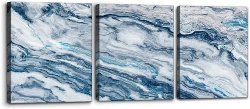 Miniatura 35 de Pacimo 3 Piezas Arte de Pared Verde Pintura Parque Nacional Yosemite Lago de Agua Clara Montañas Árboles Rocas Imágenes Impresiones en Lienzo