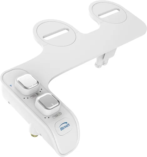 Bemis WS100 000 Accesorio de Bidé Wellspring, Rociador de Agua Fresca, No Eléctrico, Fácil de Instalar, Asiento de Inodoro Blanco, Se Adapta