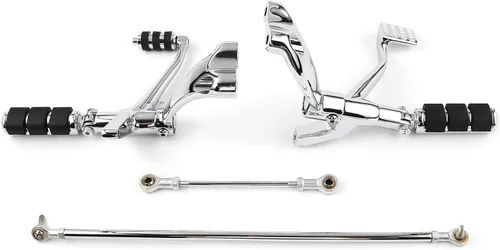 Miniatura 2 de TCT-MOTORPARTS Controles delanteros con clavijas, palancas y varillas para Harley Sportster XL1200 2004-2013 XL1200C 2004-2008 Cromo