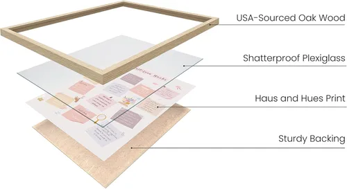 Miniatura 2 de HAUS AND HUES Arte de pared con citas inspiradoras, afirmaciones diarias para mujeres, carteles inspiradores para niñas adolescentes, carteles