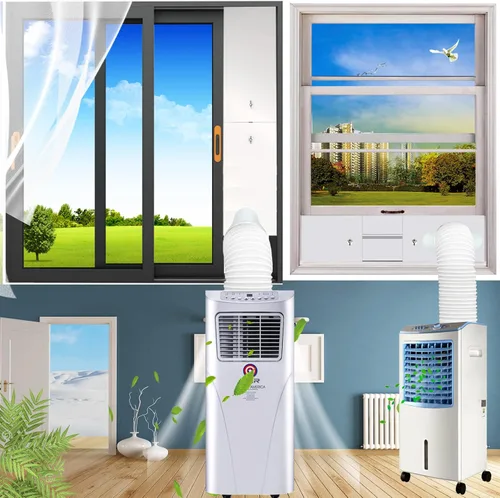 Miniatura 6 de Manguera de aire acondicionado portátil, ventilación de escape portátil de 5 pulgadas de diámetro para aire acondicionado portátil, adecuada