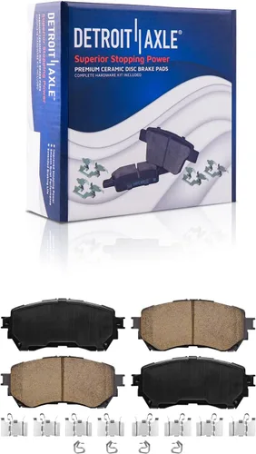 Miniatura 145 de Detroit Axle - Pastillas de freno traseras para Mercedes-Benz C230 C240 C280 C320 C350 CLK320 CLK350 CLK430 E300 E320 E420 E430 SLK350, pastillas