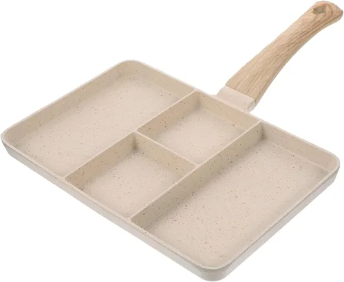 STOBAZA Sartén antiadherente para tortillas, sartén para huevos de cocina, sartén multifunción para huevos, fuente de cocina, accesorios para freír,