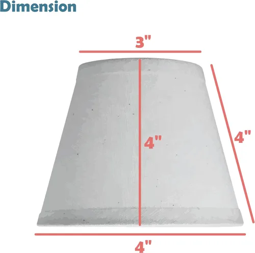 Miniatura 5 de Aspen Creative 51007, pantalla para lámpara de araña con clip, estilo imperio, de ratán natural, 7,6 cm de parte superior x 10,2 cm de parte Natural