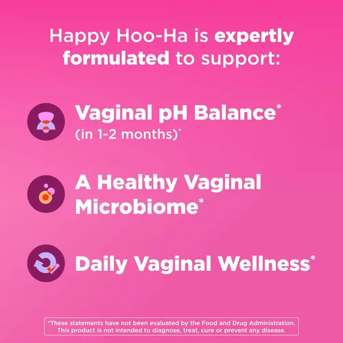 Miniatura 3 de OLLY Happy Hoo-Ha Cápsulas, probiótico para mujeres, salud vaginal y equilibrio de pH, 10 mil millones de CFU, sin gluten, 25