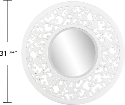 Miniatura 4 de SEI Furniture Kinior - Espejo decorativo de pared, encalado