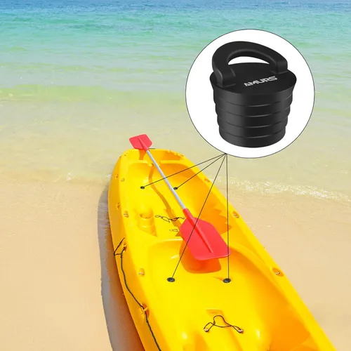 Miniatura 4 de Kit de tapones para kayak, tapones de drenaje con mango de silicona, tapones universales para kayak para sentarse en la parte superior de kayak, 8