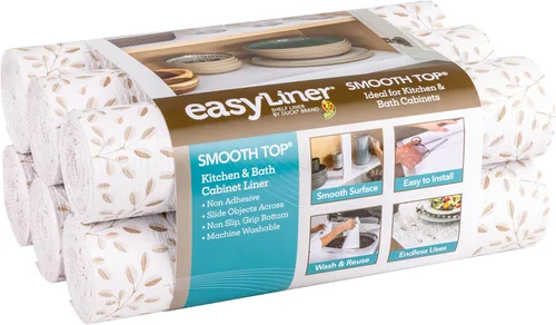 Miniatura 17 de Smooth Top EasyLiner para armarios y cajones - Fácil de instalar y cortar a medida - Papel para estantes y forro para cajones no adhesivo - Forro