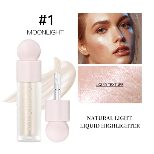 Miniatura 2 de Mysense Maquillaje iluminador líquido, iluminador facial luminoso natural, luminizador ligero y sedoso, maquillaje iluminador facial impermeable