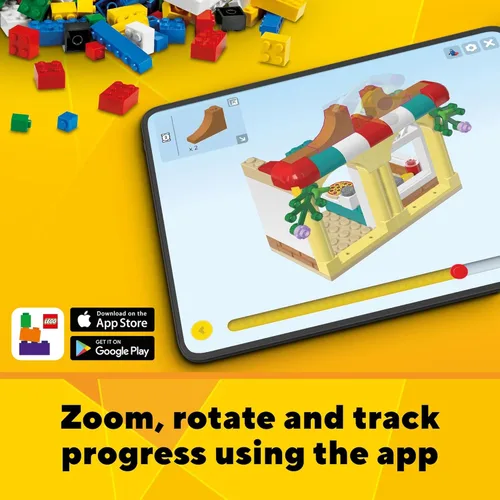 Miniatura 5 de LEGO Creator 3 en 1 Juego de construcción de juguete de animal conejo blanco, juguete STEM para niños de 8 años en adelante, se transforma de conejo