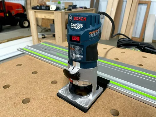 Miniatura 5 de ToolCurve Adaptador de riel guía compatible con el enrutador Bosch Colt 1HP - Fabricado en Estados Unidos