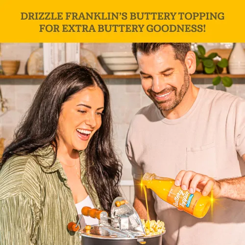 Miniatura 7 de Tubo de palomitas gourmet de Franklin's de 28 oz: granos clásicos para hacer palomitas - Hecho en EE. UU., sin OMG y 100% natural - Granos